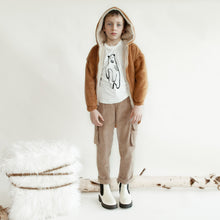 Load image into Gallery viewer, OWL jacket (brown-ecrù)
