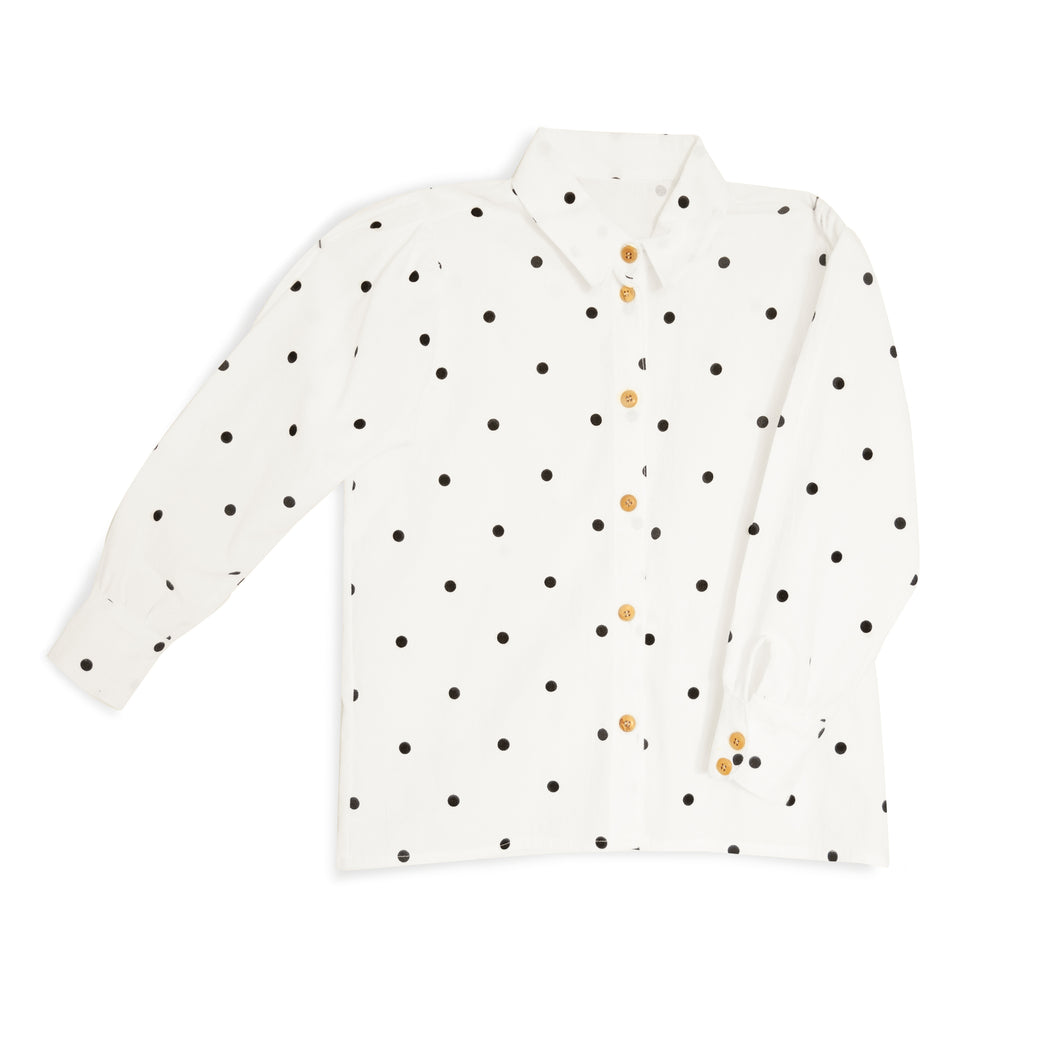 SIMPHONY Shirt (polka dot white)