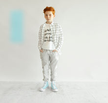 Load image into Gallery viewer, Bee pants (light grey)