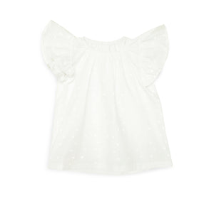 Butterfly top (plumeti white)